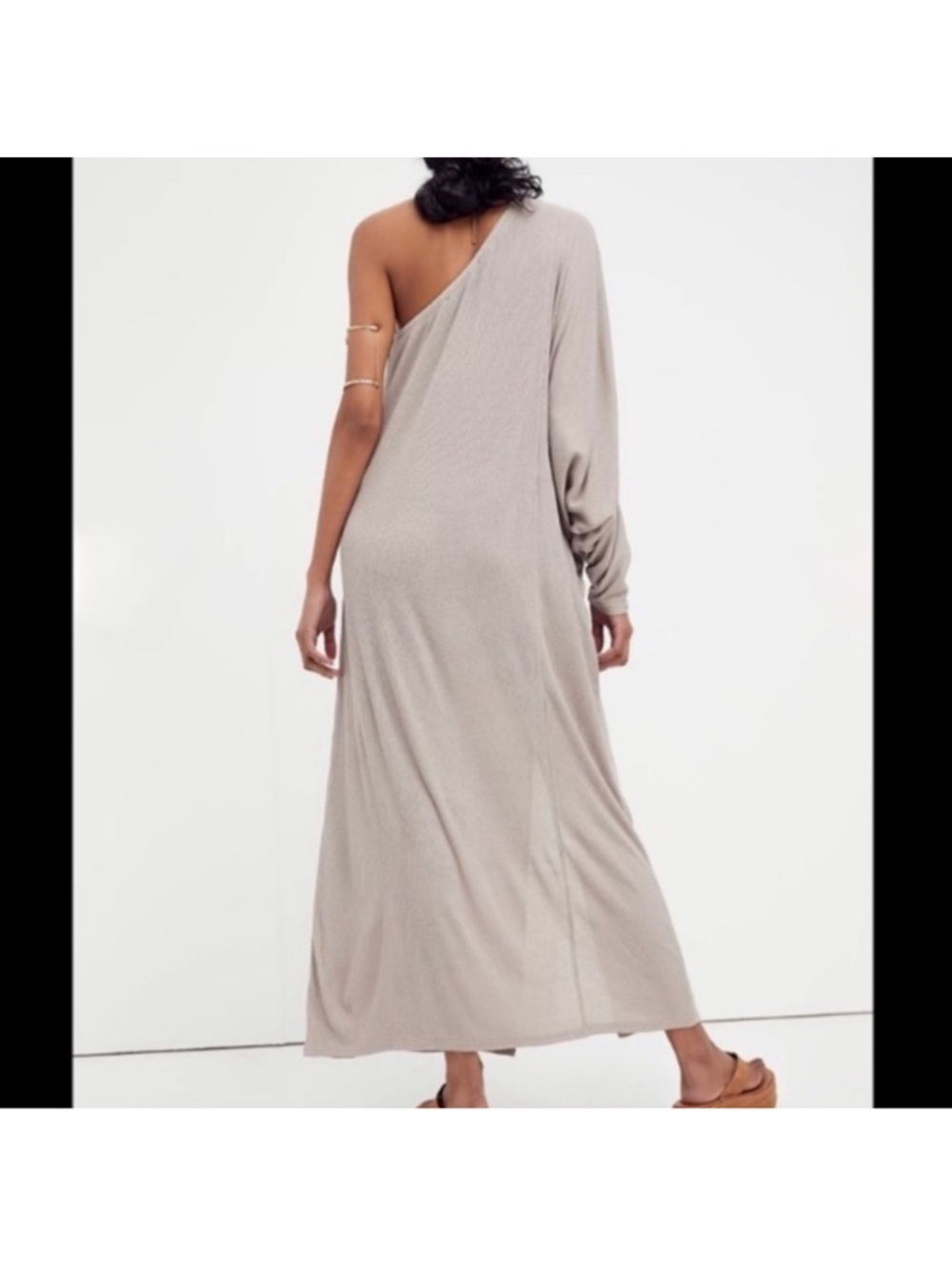Free people Kara one shoulder maxi Oyster Size Small - Picture 4 of 11